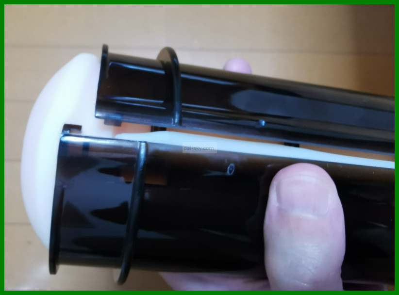 The A10 Piston's sleeve holder with the sleeve inside