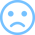 Unhappy face icon
