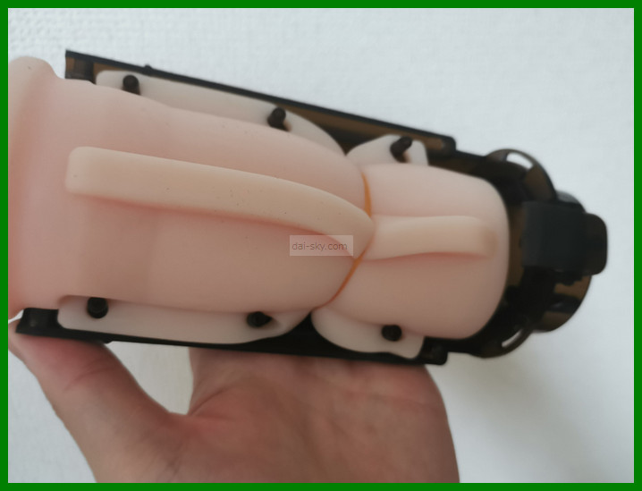 The Medusa sleeve in its case with a rubber band around it