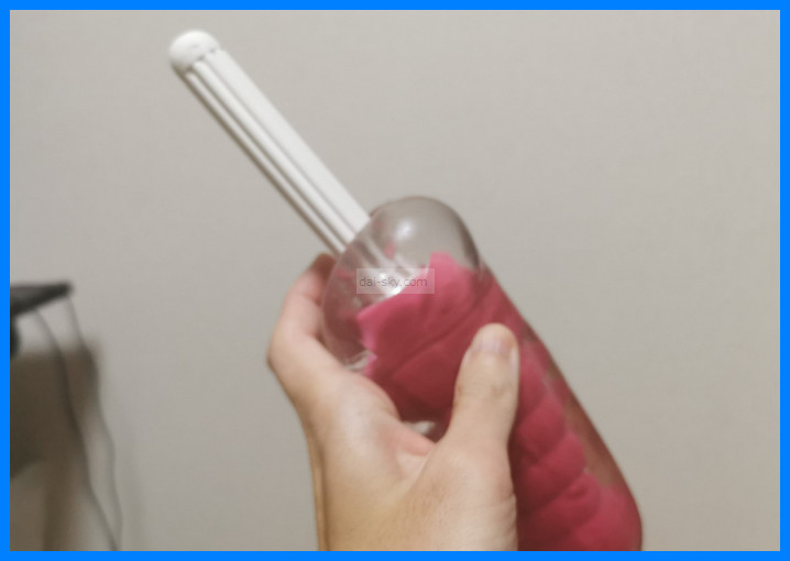 A diatomite drying stick inserted into Mada Namae ga Arimasen
