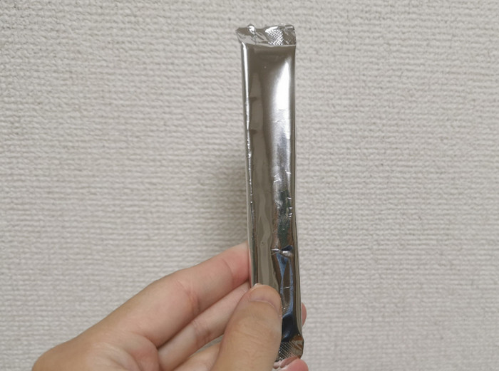 The single-use lube packet that comes with Mada Namae ga Arimasen