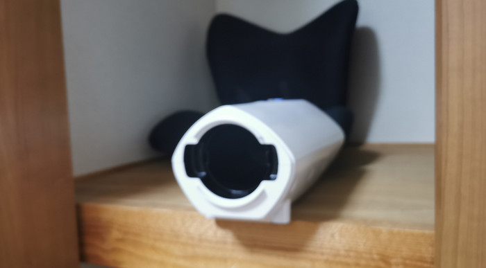 The A10 Piston SA on a shelf inside a closet