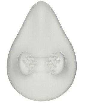 The U.F.O. TW Clip attachment: a teardrop-shaped pad with two small toothed prongs